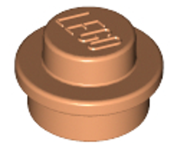 ID item:4073, Plate, Round 1 x 1, Nougat