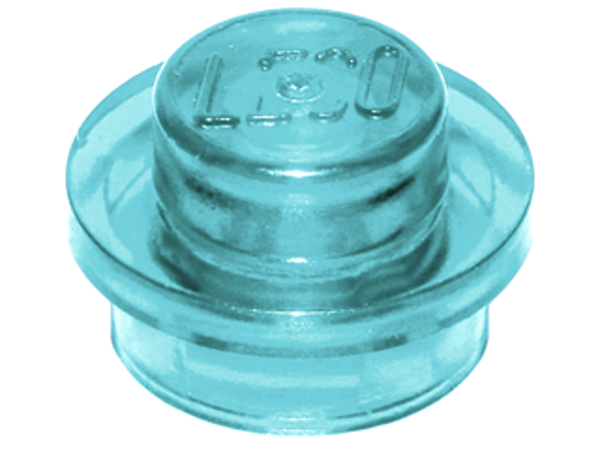 ID item:4073, Plate, Round 1 x 1, Trans Light Blue