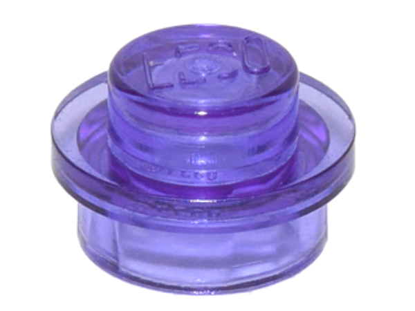 ID item:4073, Plate, Round 1 x 1, Trans Purple