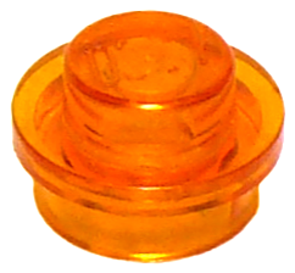 ID item:4073, Plate, Round 1 x 1, Trans Orange