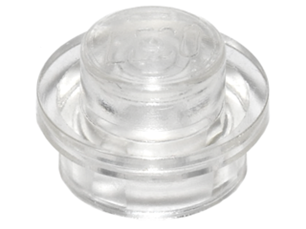 ID item:4073, Plate, Round 1 x 1, Trans Clear