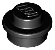 ID item:4073, Plate, Round 1 x 1, Black