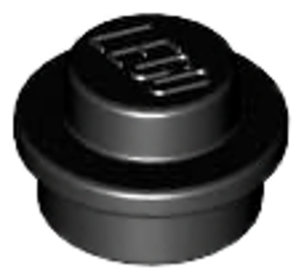 ID item:4073, Plate, Round 1 x 1, Black