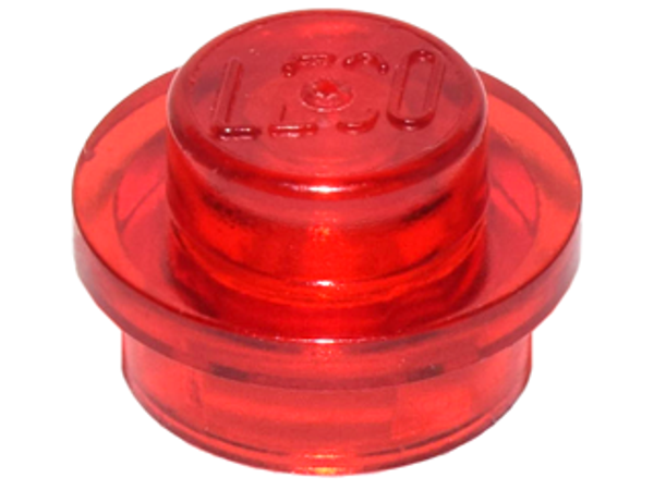 ID item:4073, Plate, Round 1 x 1, Trans Red