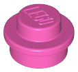 ID item:4073 Plate, Round 1 x 1 Dark Pink