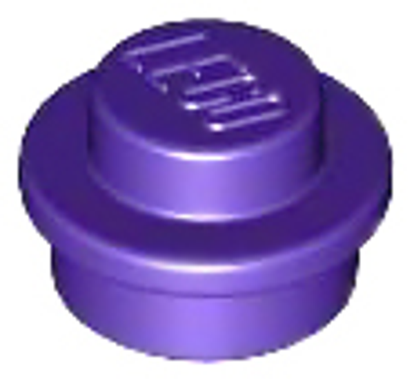 ID item:4073 Plate, Round 1 x 1 Dark Purple