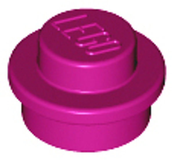 ID item:4073 Plate, Round 1 x 1 Magenta