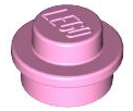 ID item:4073 Plate, Round 1 x 1 Bright Pink