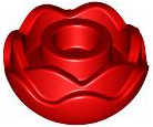 ID item:5904, Plant Flower Round with 2 Layers (Peony Rose), Red