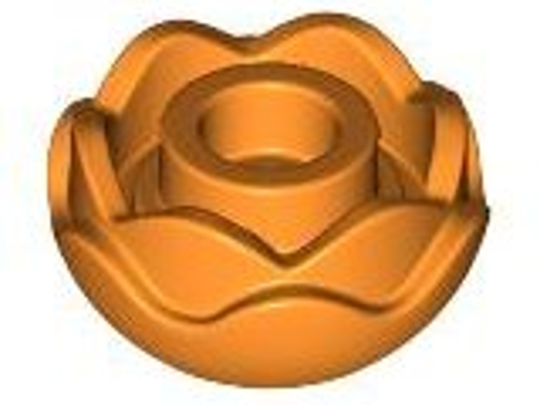 ID item:5904, Plant Flower Round with 2 Layers (Peony Rose), Orange