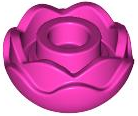 ID item:5904, Plant Flower Round with 2 Layers (Peony Rose) , Dark pink