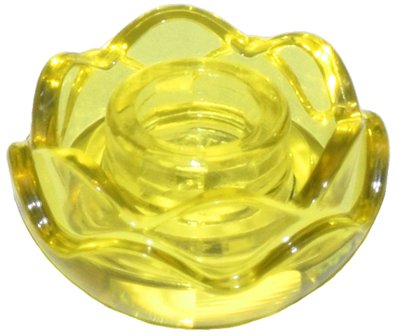 ID item:5904, Plant Flower Round with 2 Layers (Peony Rose), Trans Yellow
