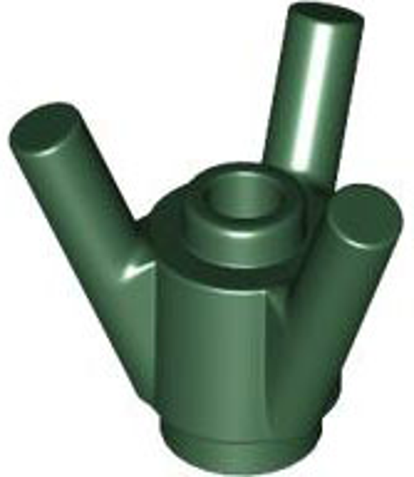 ID item:6331, Brick, Round 1 x 1 with 3 Diagonal Bars, Dark Green