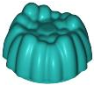 ID item:68212, Hair Small Stud Size Spiky Tuft, Dark Turguoise
