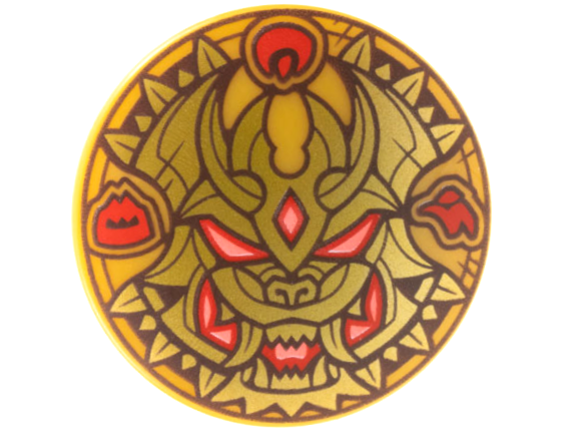 ID item:75902pb30, Shield Circular / Round, Pearl Gold