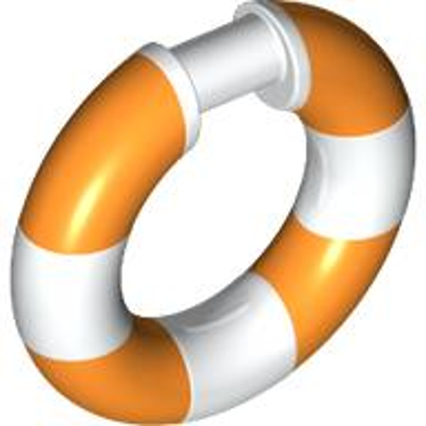 ID item:68212, Utensil Life Preserver with Molded Orange Sections Pattern