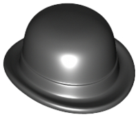 ID item:95674, Headgear Hat, Bowler, Black