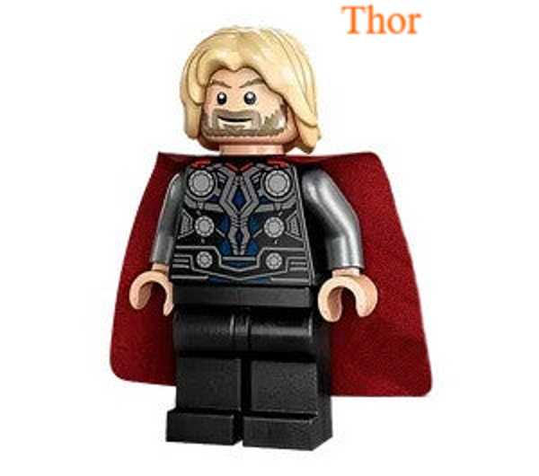 Lego Thor minifiguren met hamer