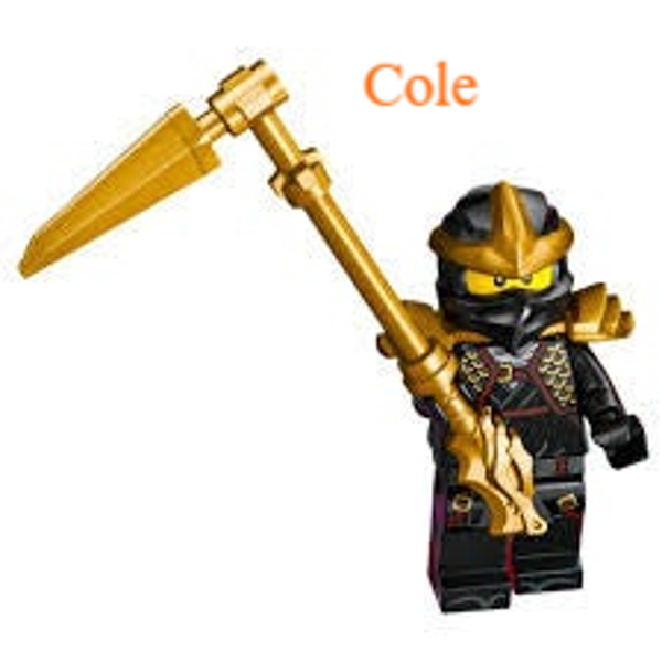 Lego Cole - ZX minifiguren met zwaard