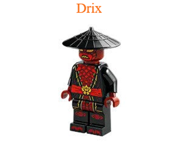 Lego Drix minifiguur