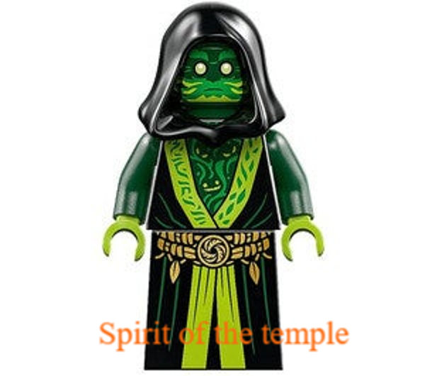 Lego Spirit of the temple minifiguur met staf