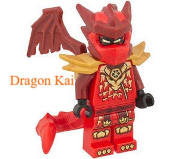 Lego Dragon Kai Minifiguur met gouden klauwen