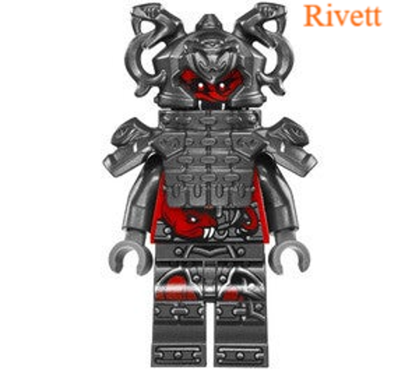 Lego Rivett Minifiguur met Bionicle mini staf
