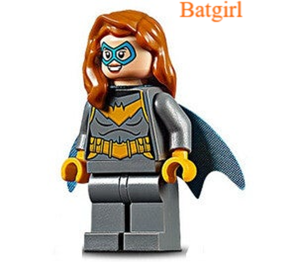 Lego Batgirl minifiguur met batarang
