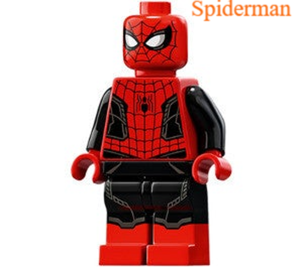 Lego Spider-Man minifiguur met white power blast