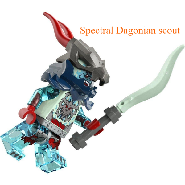 Lego Spectral Dragonian Scout minifiguur met zwaard
