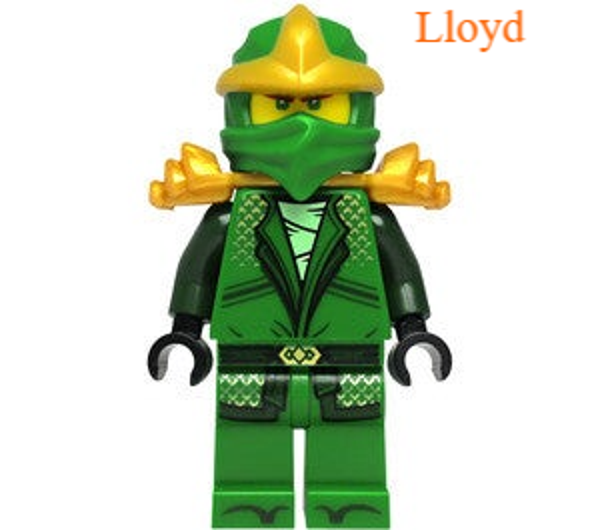 Lego Lloyd minifiguur met zwaard