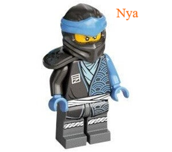 Lego Nya minifiguur met gouden zwaard