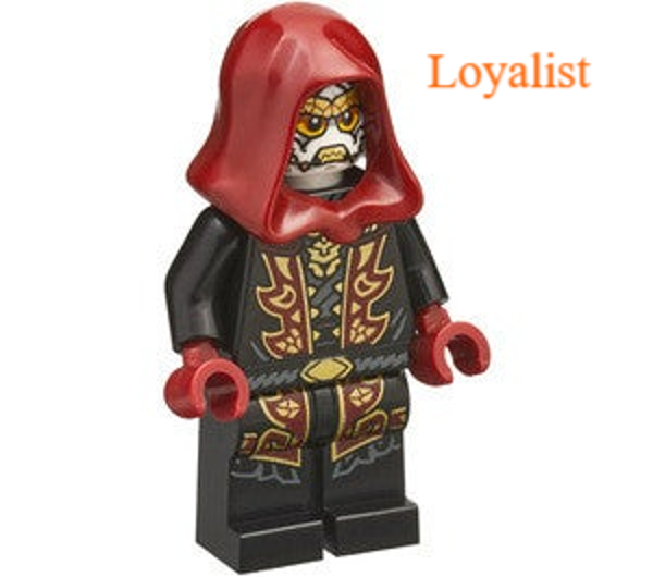 Lego loyalist minifiguur met zwaard