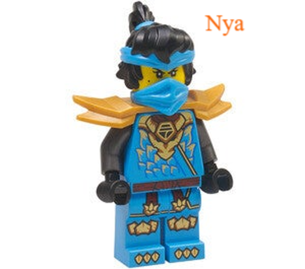 Lego Nya minifiguur met gouden zwaard