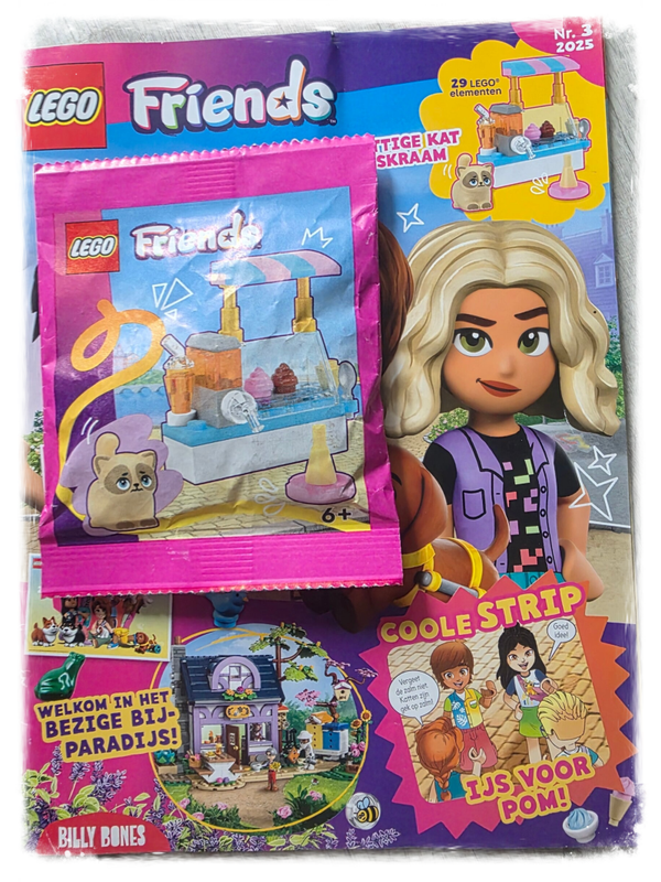 Lego Friends schattige kat met ijskraam 03-2025
