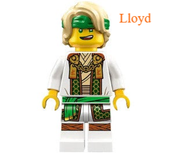Lego Lloyd minifiguur met zwaard