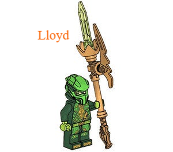 Lego Lloyd minifiguur met accessoires