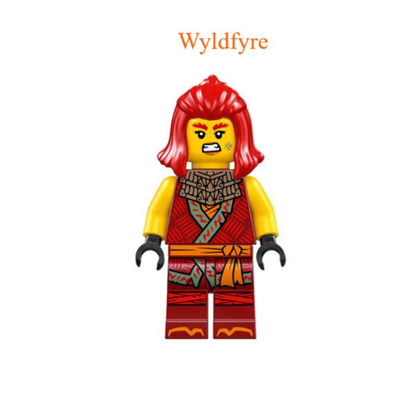 Lego Wyldfyre met zwaard.