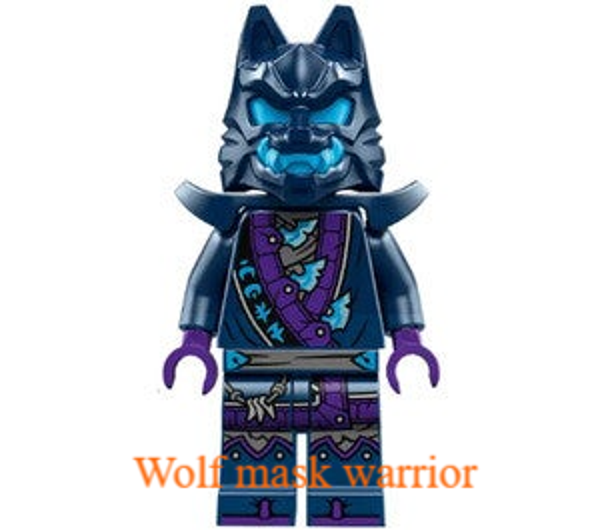 Lego Wolf masker warrior minifiguur met klauwen