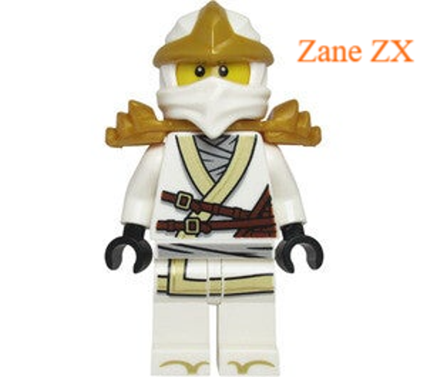 Ninjago Zane ZX minifiguur met Shuriken.