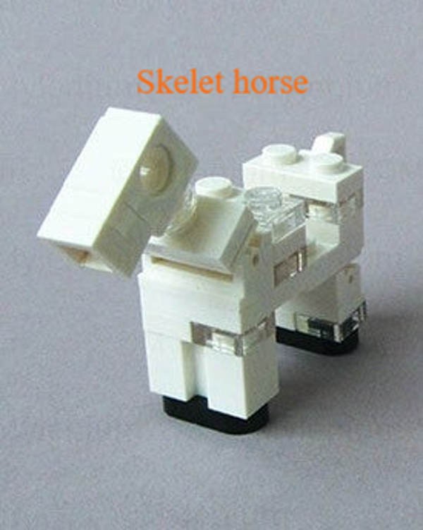 Lego Skelet horse minifiguur
