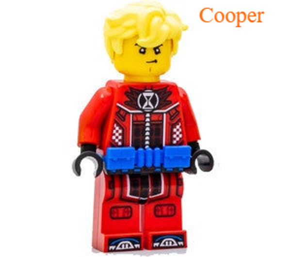 Lego Cooper minifiguur met hamer