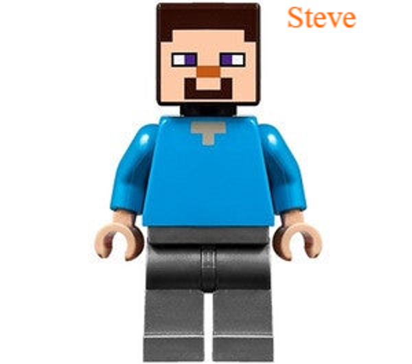 Lego Steve minifiguur met bijl