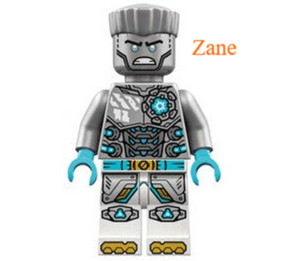 Lego Zane minifiguur met Gouden Shurikens