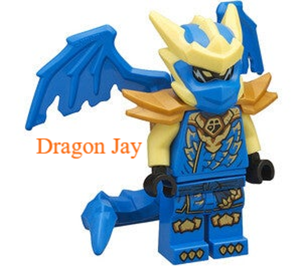 Lego Dragon Jay minifiguur met zwaard