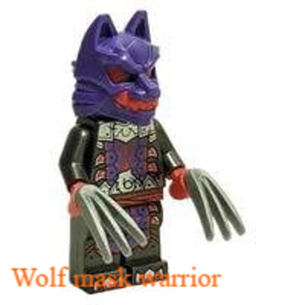 Lego Wolf Mask Warrior minifiguur