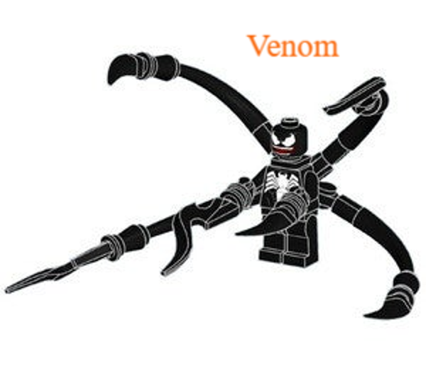 Lego Spiderman Venom minifiguur