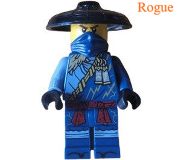 Lego Rogue minifiguur met gouden zwaard