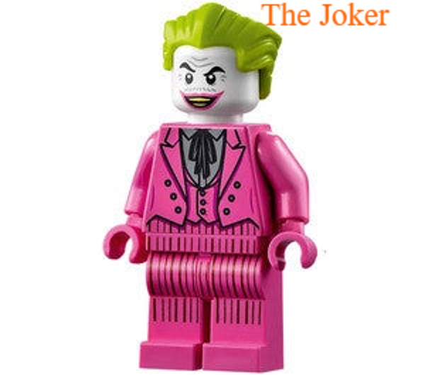 Lego The Joker minifiguur met geld en breekijzer
