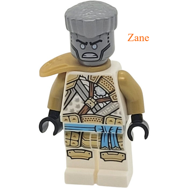 Lego Zane minifiguur met zwaard en ijs wapen